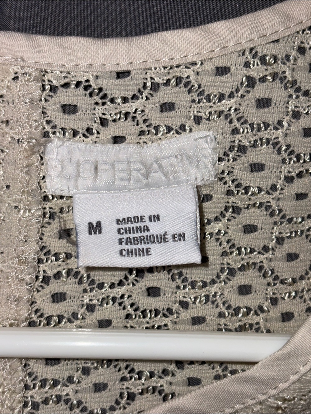 Cooperative Cream Lace Fit & Flare Dress Size M - Picture 4 of 8